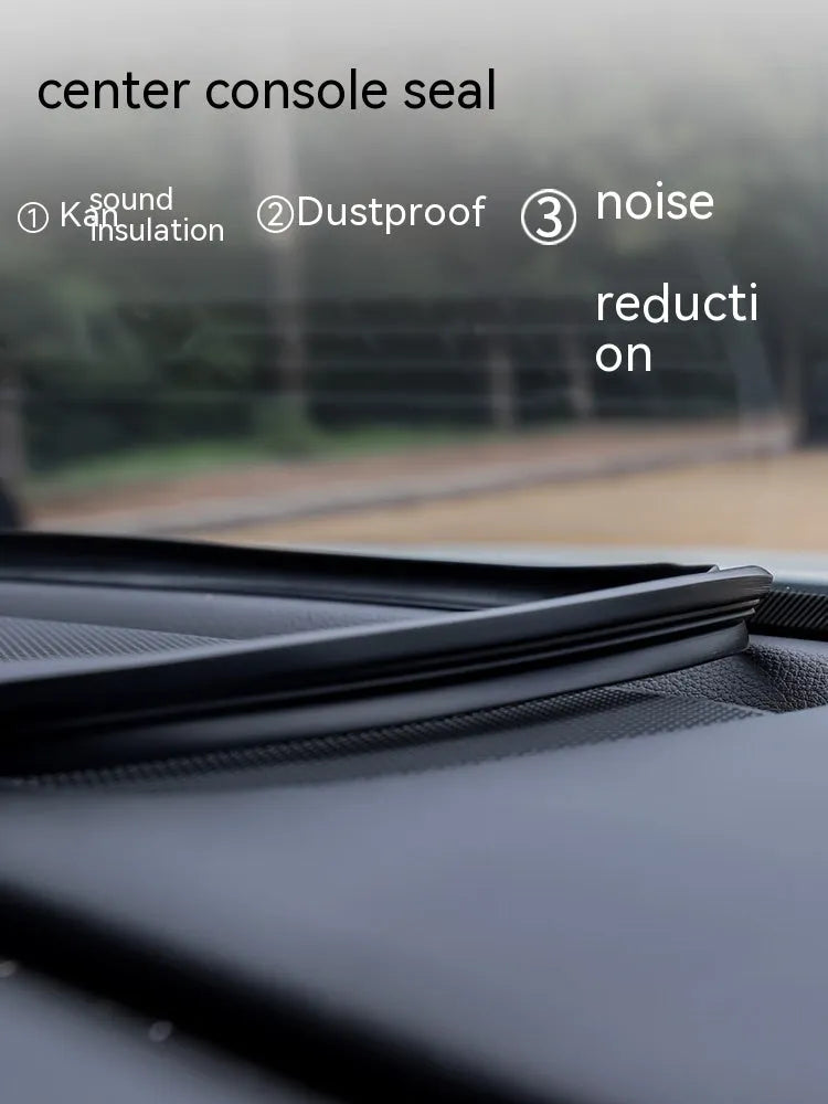 Silicone dashboard soundproof seal strip for Mitsubishi Outlander, 1.6 metres long.