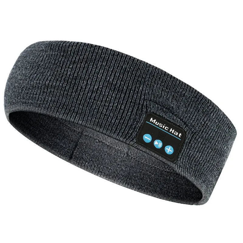 Bluetooth 5.4 eye mask sports scarf headband for exercise with removable washable fabric