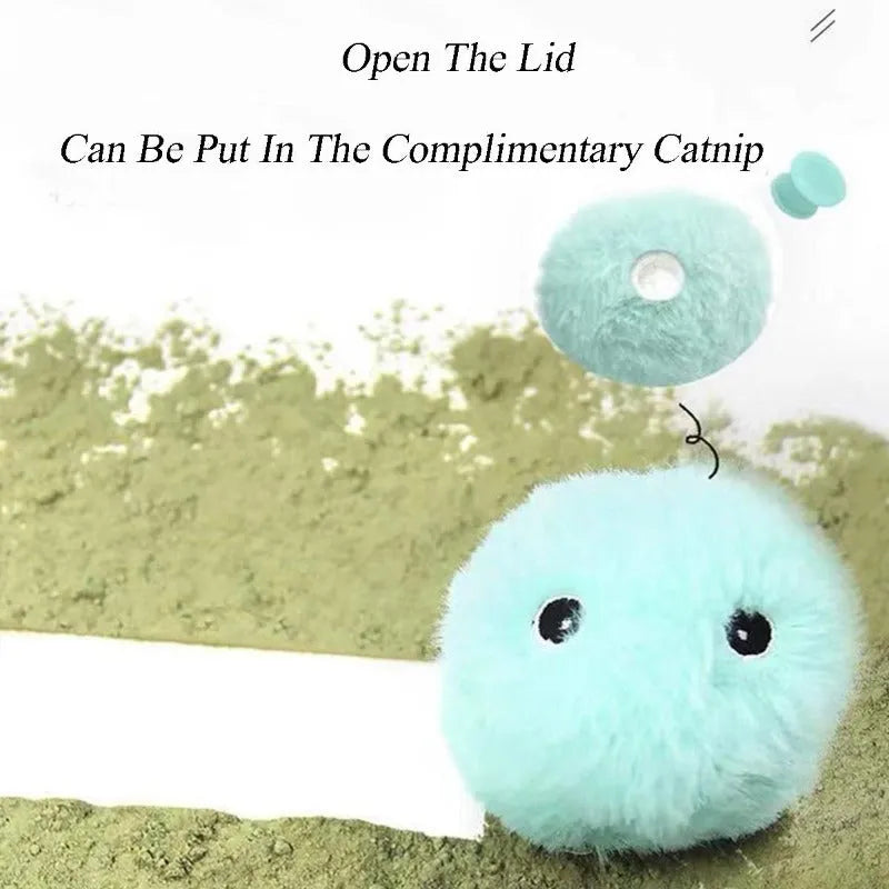 55mm colourful pet toy ball that makes animal sounds when touched by pets