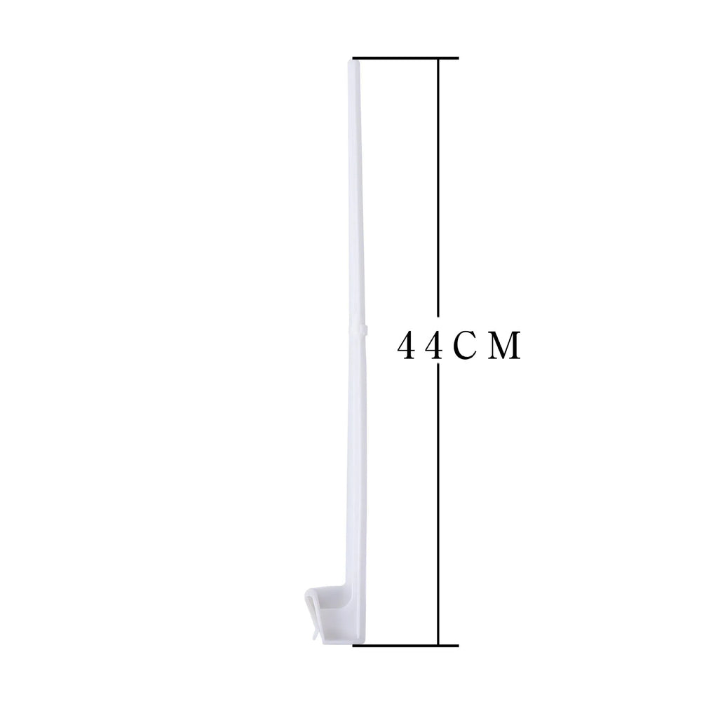 White PP plastic car window flag bracket set with 10 pieces for vehicle display