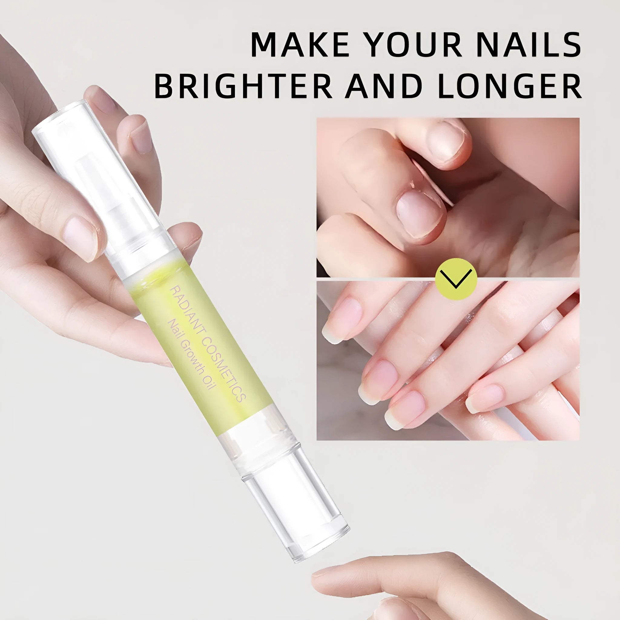 3ml nail growth treatment oil bottle for moisturising and promoting nail strength