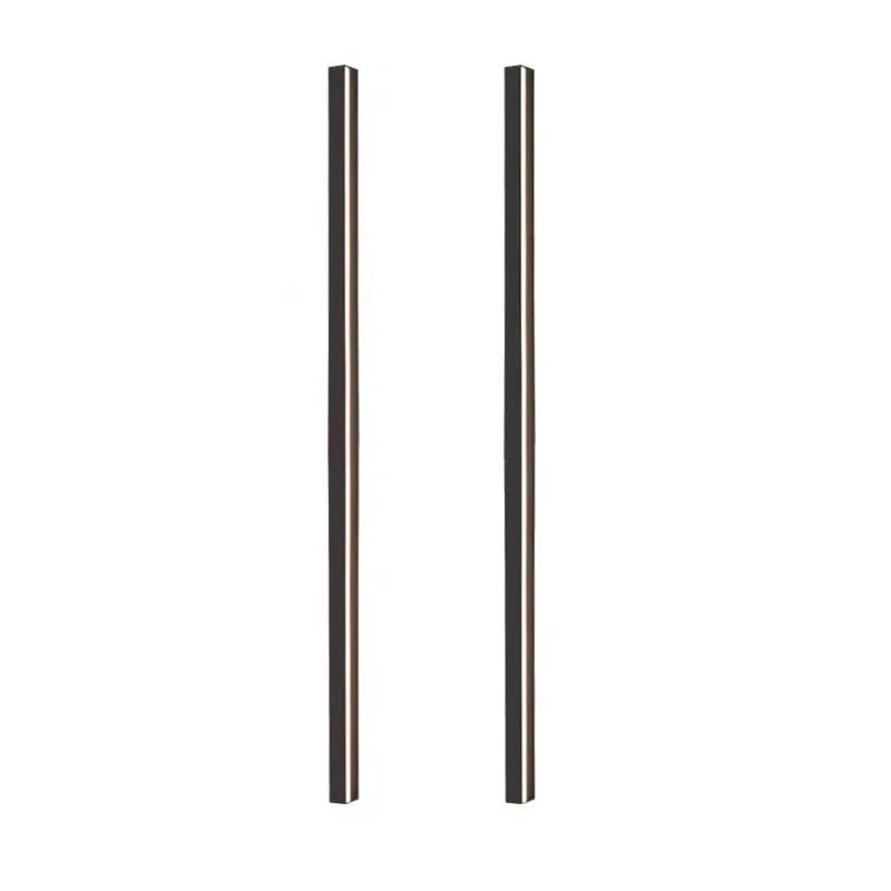 80cm black aluminium LED strip wall lamp with PC shade showing touch colour change controls