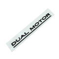 Tesla Model 3 black Performance bumper sticker with Double Motor text