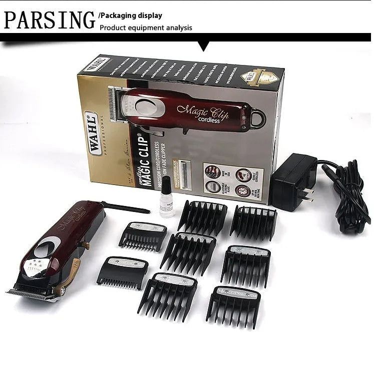 Adult and children hair clipper set with stainless steel cutter head and choice of EU UK or US plug