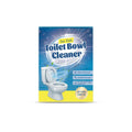 Pack of four 30g sachets of toilet cleaning powder with descaler and stain remover, total 120g.