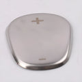 Stainless steel gear pullover cover for central control, 88mm diameter, in black titanium, sapphire, and matt silver.