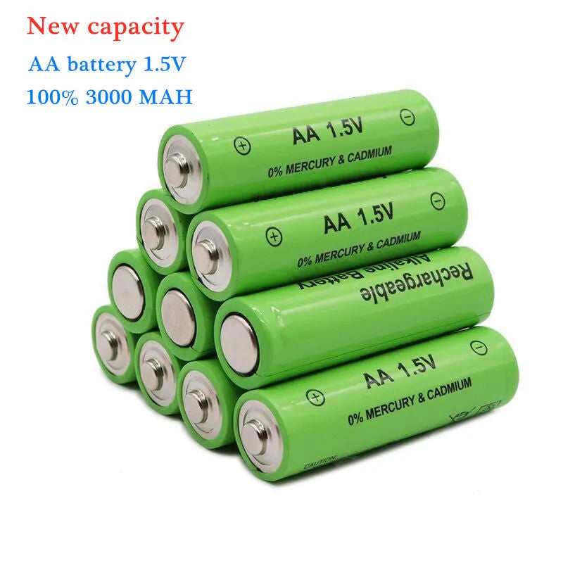 Alkaline AA rechargeable batteries 3000mAh industrial grade for high-drain devices