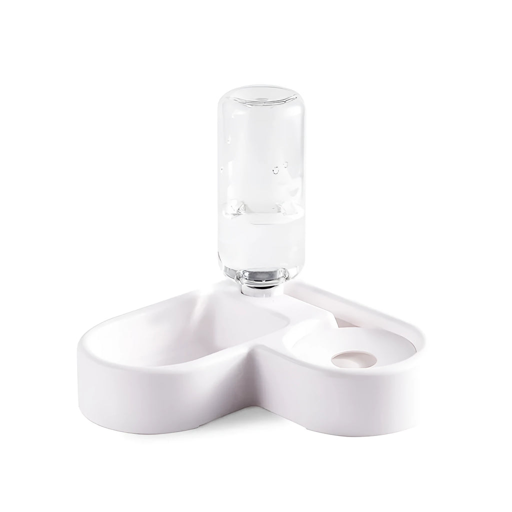 Stainless steel indoor pet water fountain for cats and dogs with 2-litre capacity.