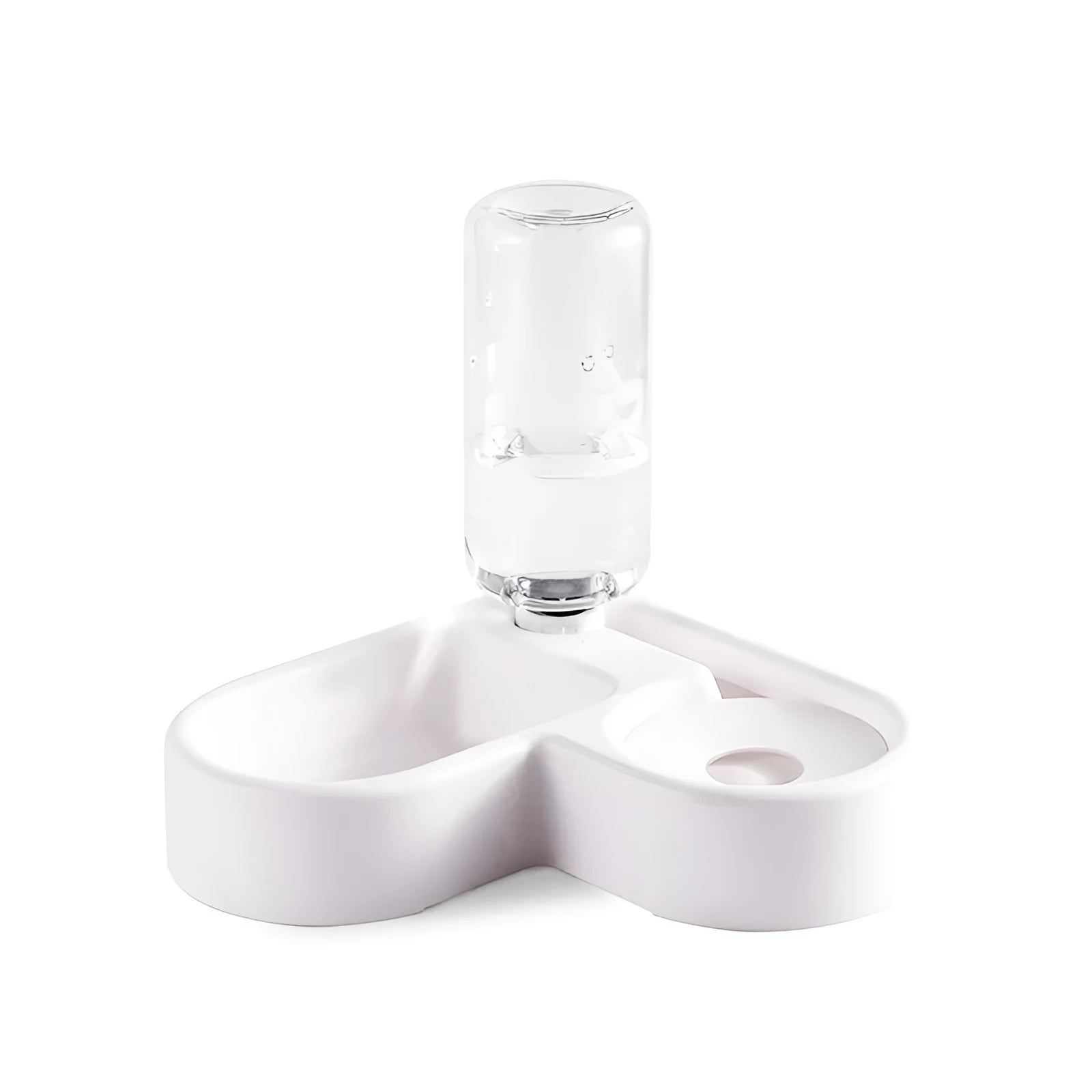 Stainless steel indoor pet water fountain for cats and dogs with 2-litre capacity.