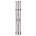 Pink portable nail polishing machine with USB cable on white background, 12.5 cm length