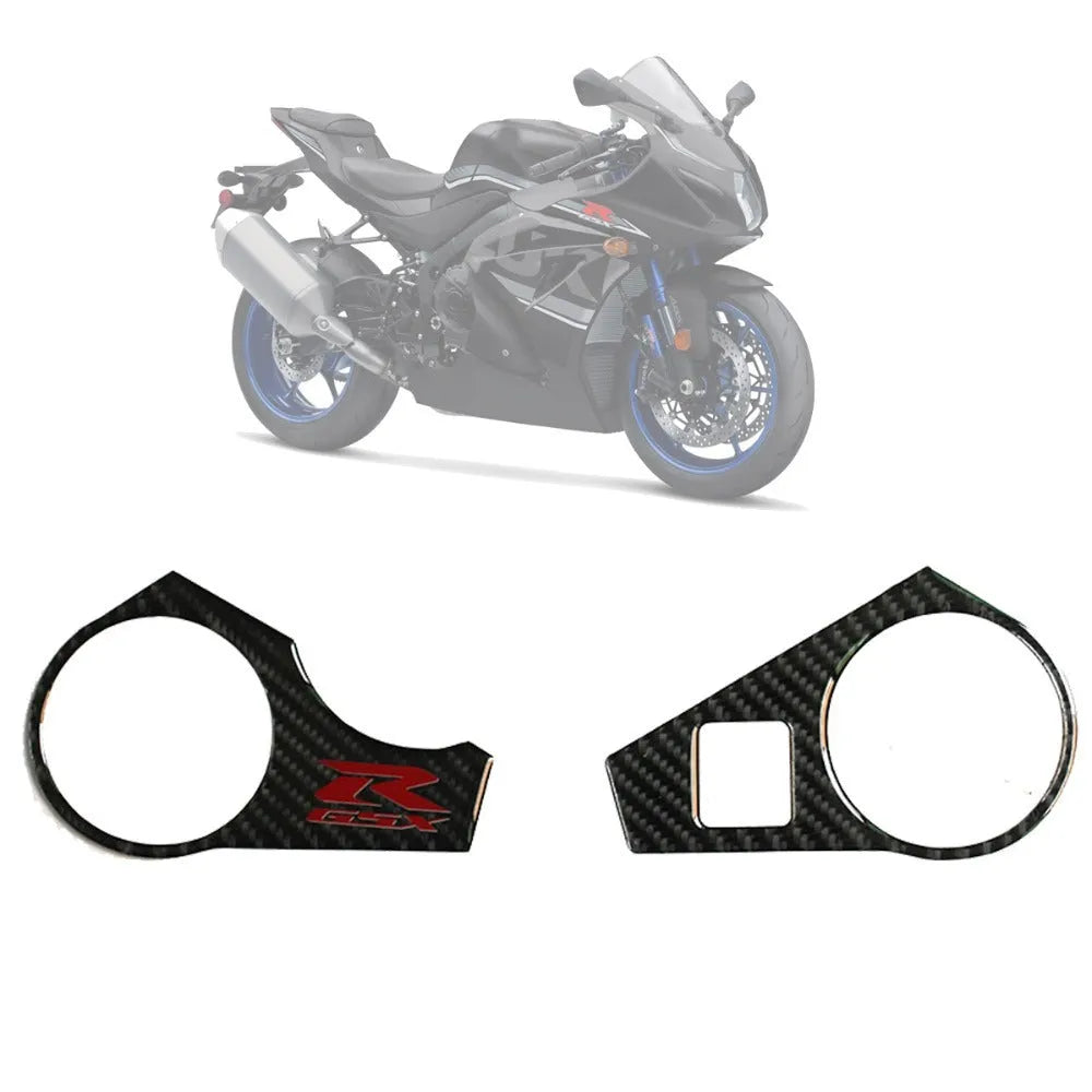Black carbon fibre pattern adhesive sticker for SUZUKI GSXR1000 L1 09-16 motorcycle upper connective plate