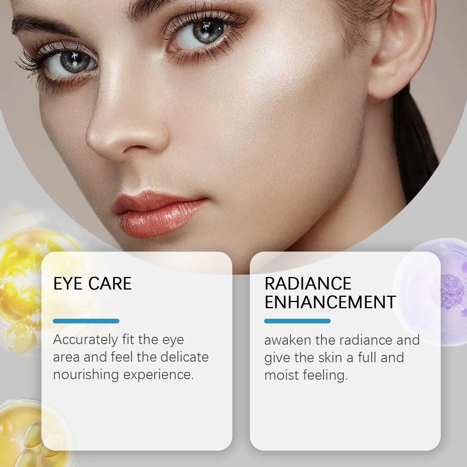 One pair of micro needle eye mask patches for under-eye treatment with retinoic acid and hyaluronic acid.