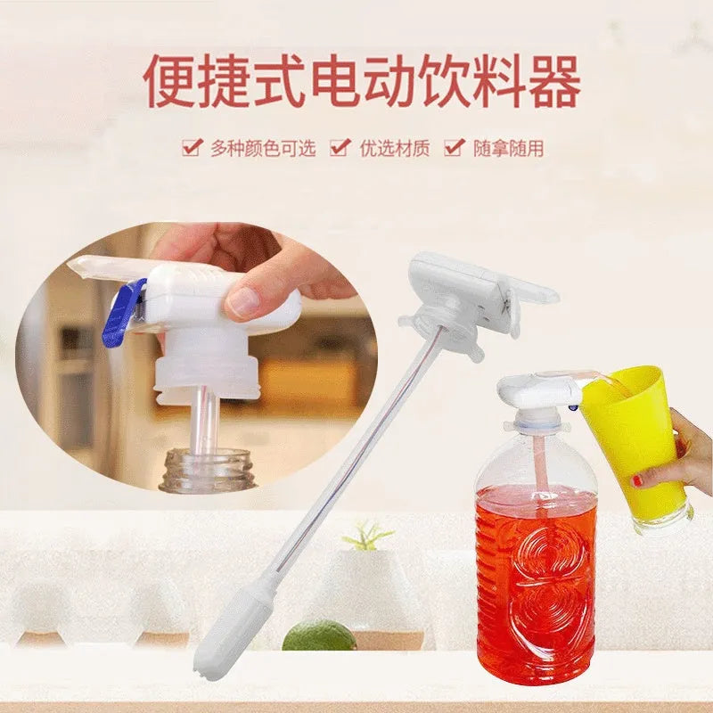 Electric pumping water device with PP silicone straws for milk and juice transfer