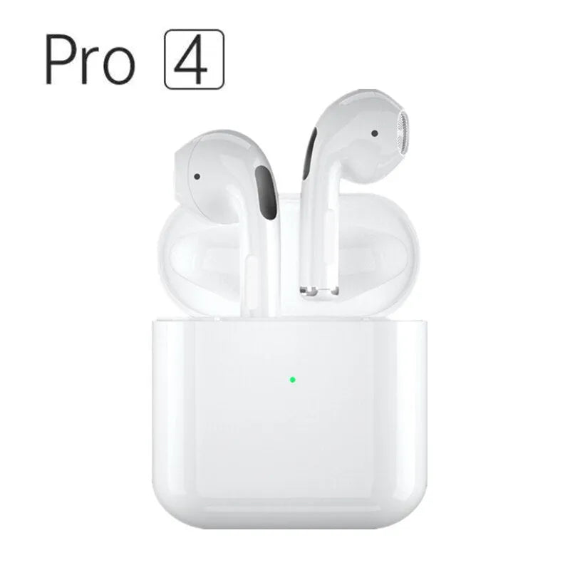 Pro4 Wireless Bluetooth Sports Headset in Black or White colour with in-ear design.