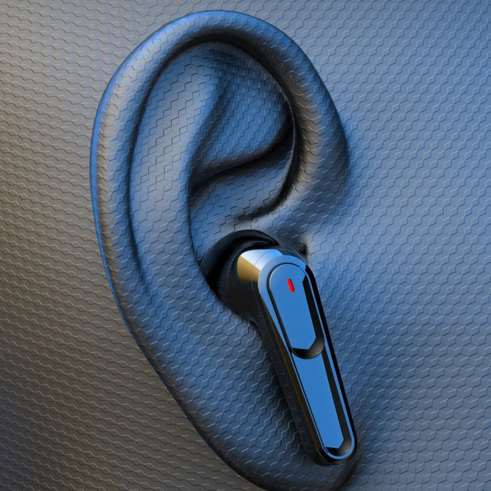 Black PRO30 in-ear Bluetooth earbuds with active noise cancellation on a white background.