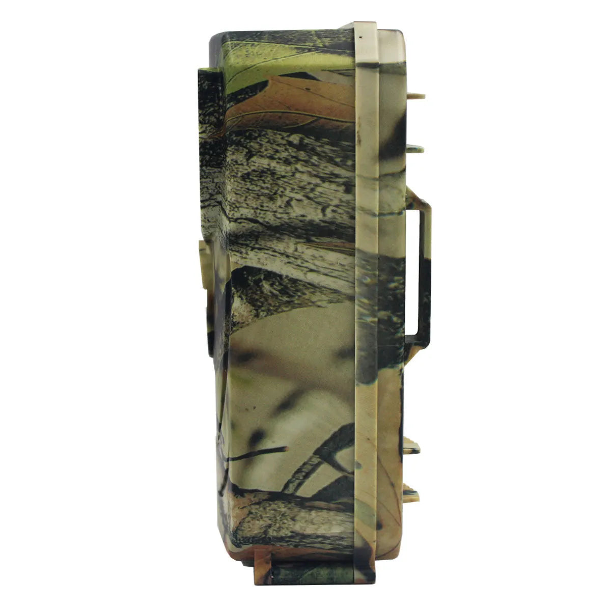 Yellow-brown plastic 16MP hunting game camera with infrared LEDs for night vision