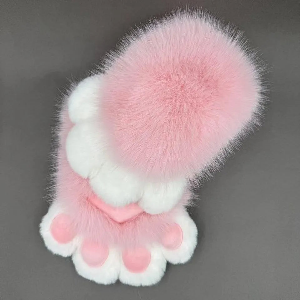 Colourful nylon animal claw cosplay gloves for fancy dress and Halloween costumes.