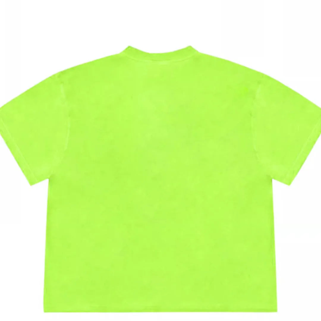 Blueberry patchwork design short sleeve T-shirt in ice oxygen cotton fabric with round neck