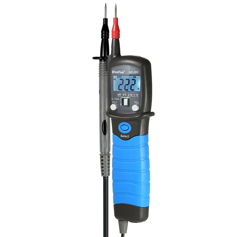Huapu HP-38B digital pen multimeter with 600V range, plastic casing, and digital display