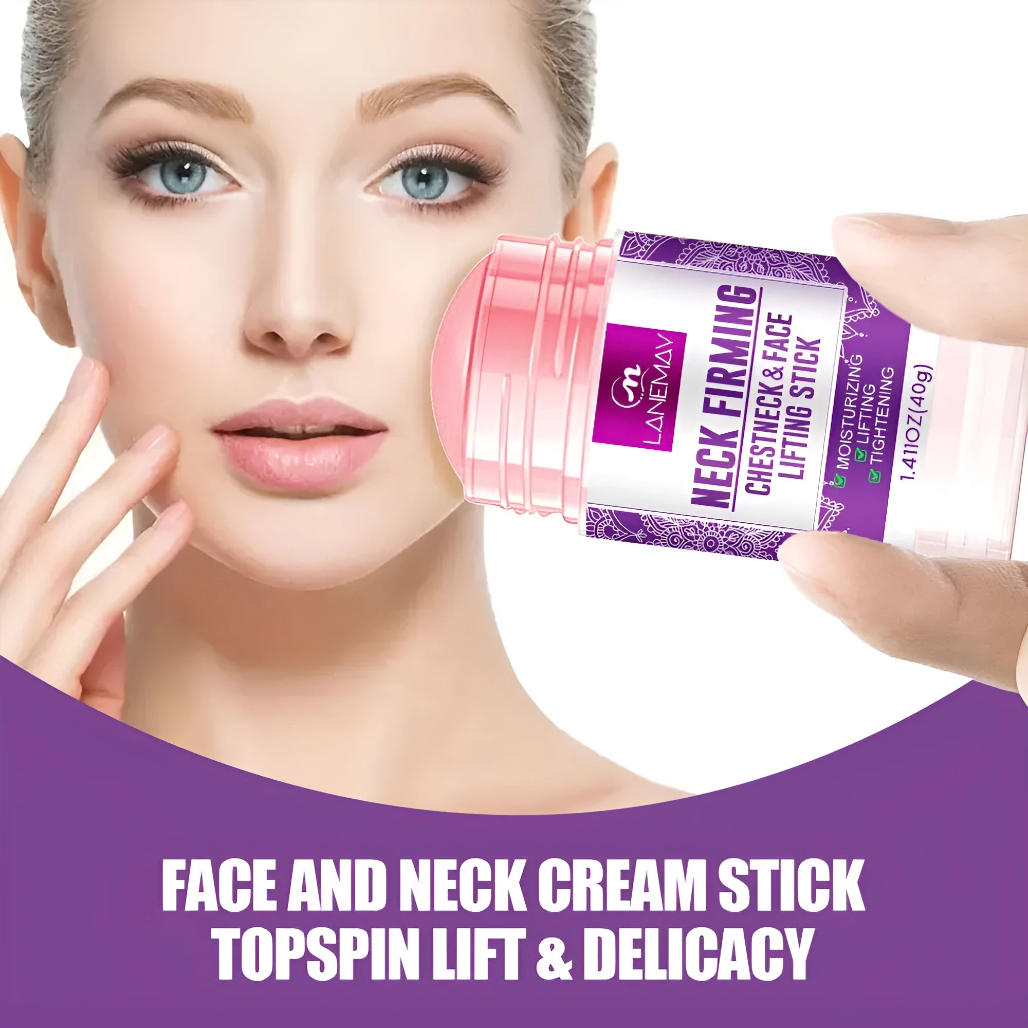 40g tube of anti-wrinkle neck firming cream for moisturising, hydrating, and skin brightening