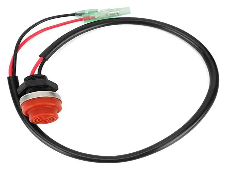 Yamaha outboard motor engine stop switch with lanyard safety mechanism
