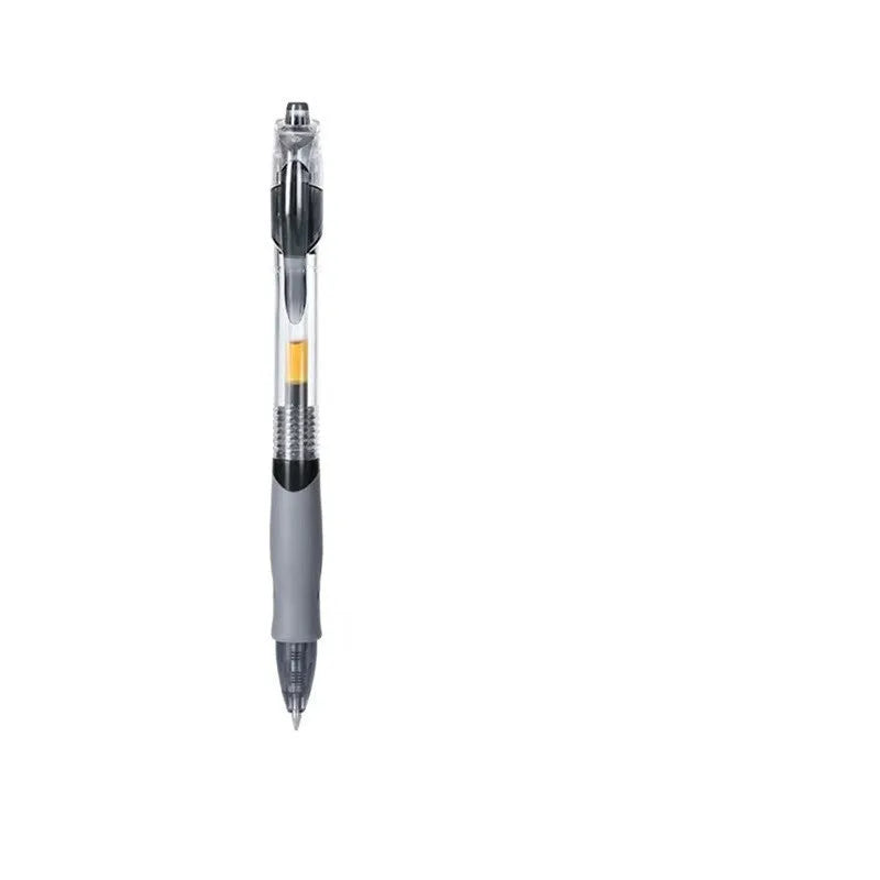 A single black, blue, or red plastic gel pen with a 0.5mm fine tip.