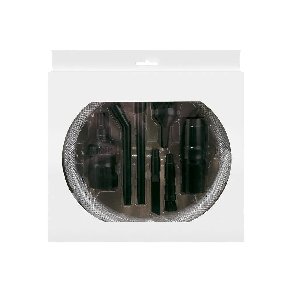 Eight vacuum cleaner tool attachments for small space cleaning under 10 square metres