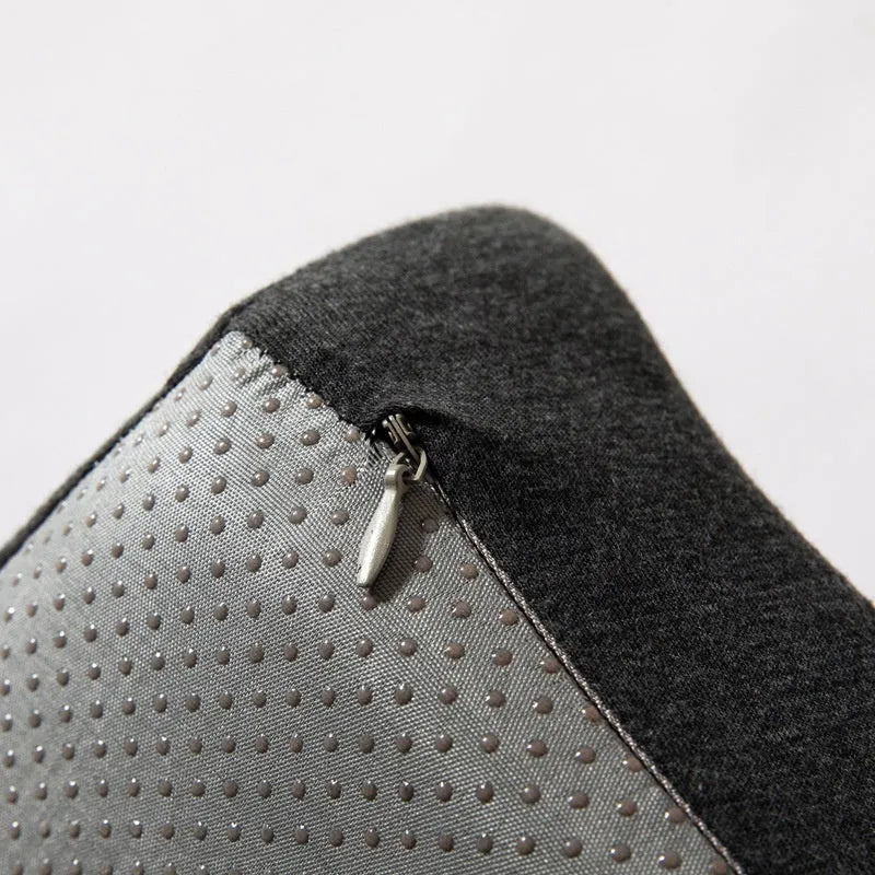 Memory foam office chair cushion with lumbar support measuring 36x40x11cm