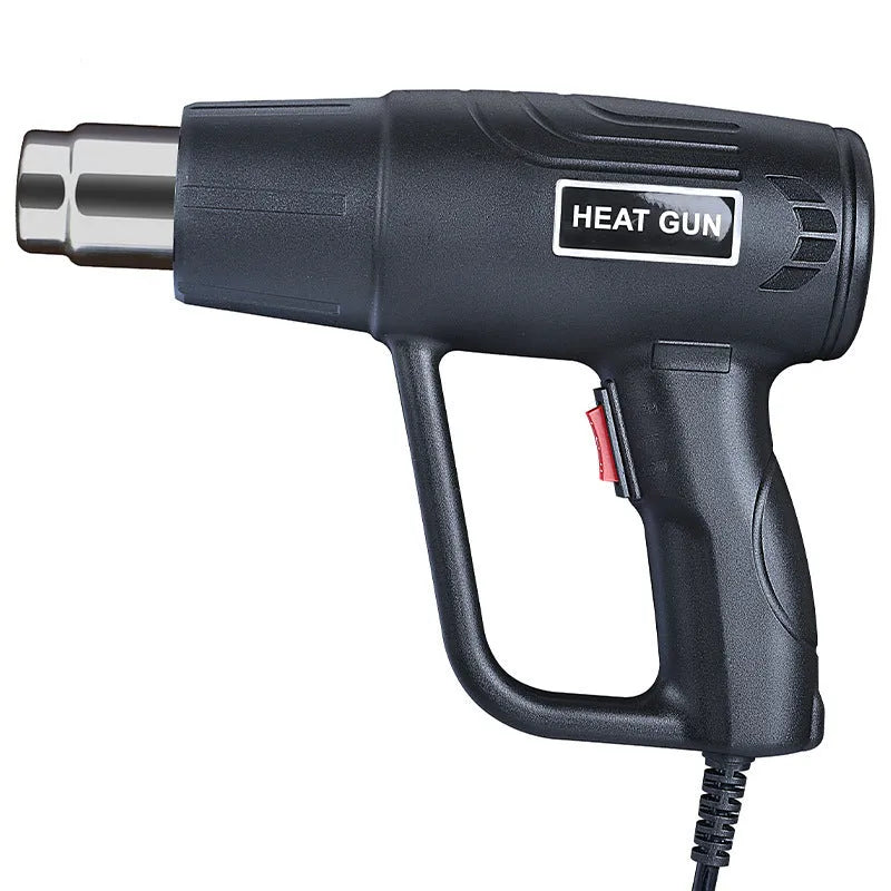 2000W industrial hot air gun with grid air outlet, temperature switch, and anti-slip shell, 220V US plug