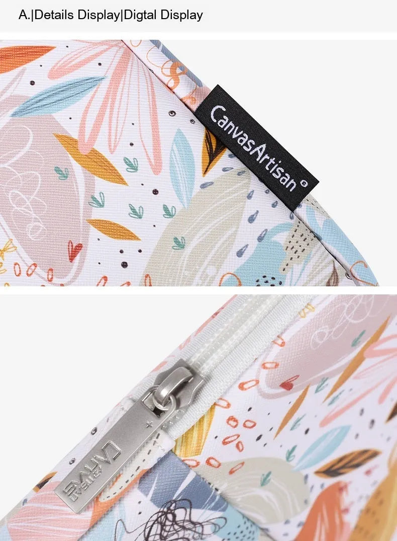 White waterproof PU leather laptop inner sleeve for 14 inch computers on a plain background.