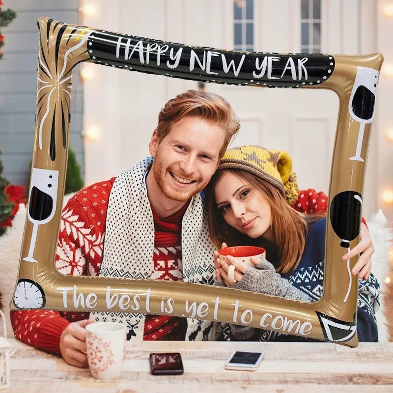 Christmas inflatable photo frame prop made from PVC material