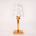 Rose gold portable touch control night light with rechargeable battery and three-colour dimming