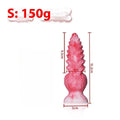 Pink platinum silicone women's masturbation device with shaped penis design