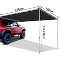 Camouflage two-bedroom camping tent with aluminium poles set up outdoors.