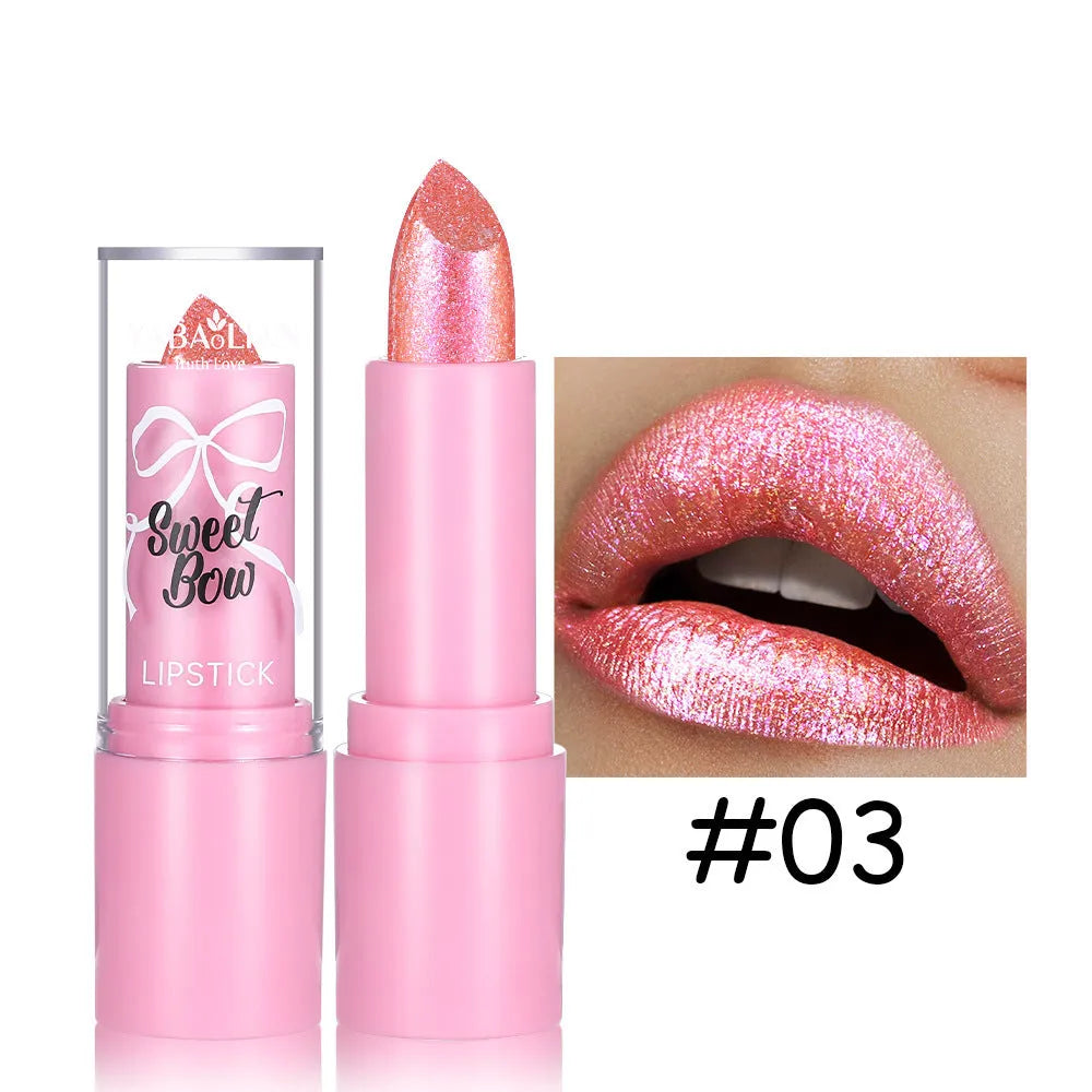 Sweetheart Bow XINGX Diamond Lipstick in Starlight Diamond series showing six colour options