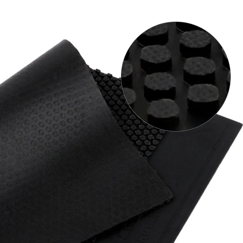 Small particle table tennis rubber sheet in black and red colours for racket resurfacing