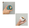 Mini clip fan with flexible clip, 900mAh USB charging, three speed settings in green
