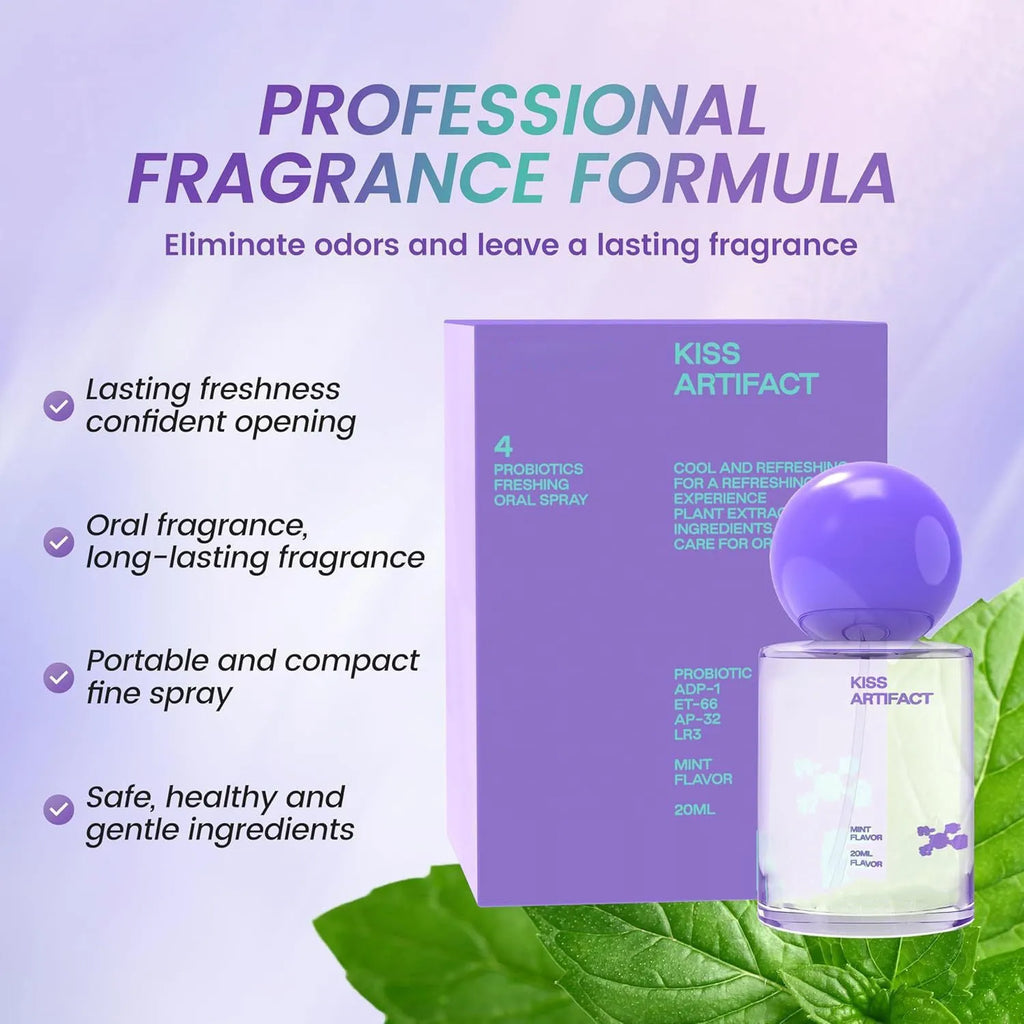 20ml bottle of portable long-acting probiotics oral spray for hydrating mouth care.