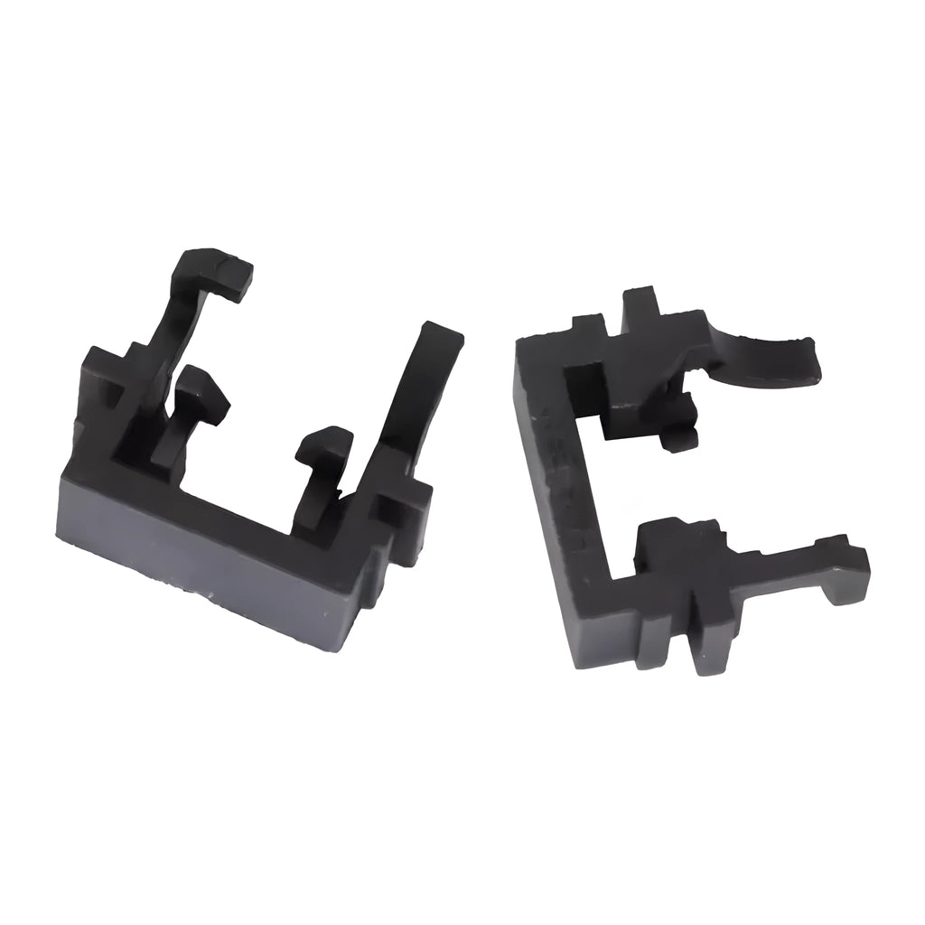 Black plastic LED headlight conversion bracket for Ford Focus Mondeo Fiesta vehicles