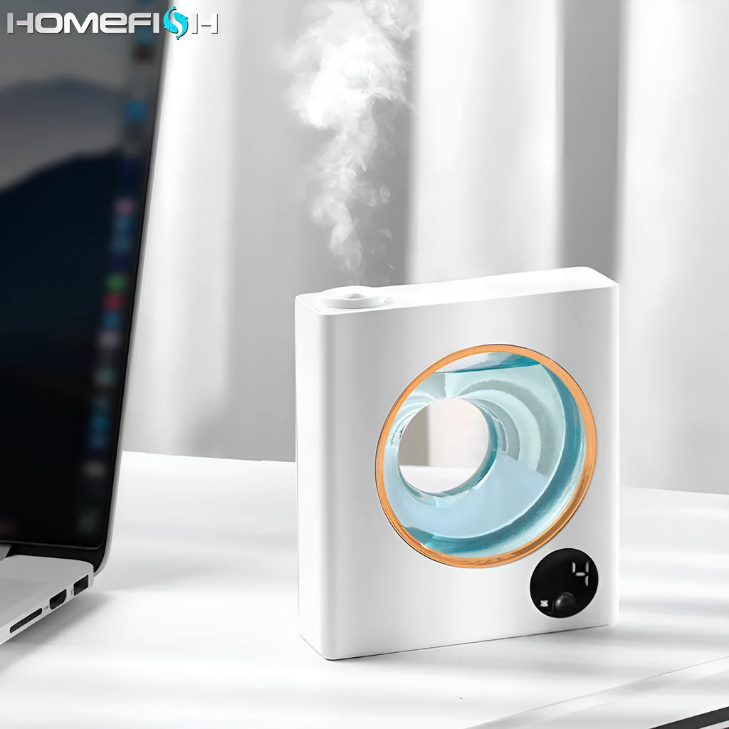 Small white wall-mounted automatic aromatherapy diffuser unit
