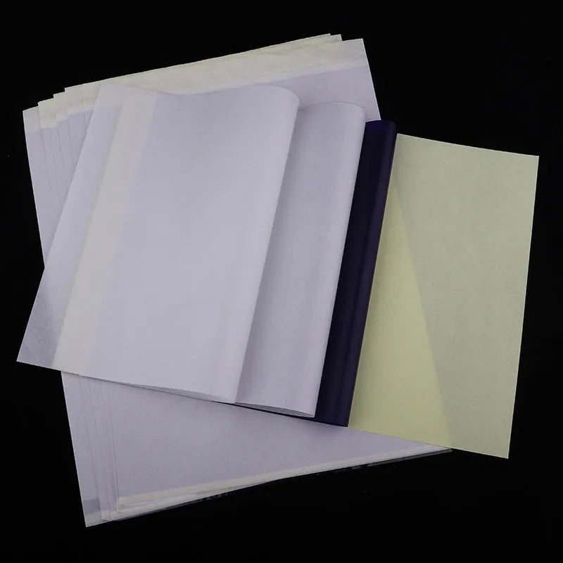 A4 tattoo transfer paper quadruple copy with transfer paste gel for stencil creation