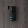 Black or white waterproof visual doorbell with HD camera lens and smart home security features
