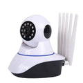 White wireless HD dome security camera with 3.6mm lens for indoor and outdoor monitoring.