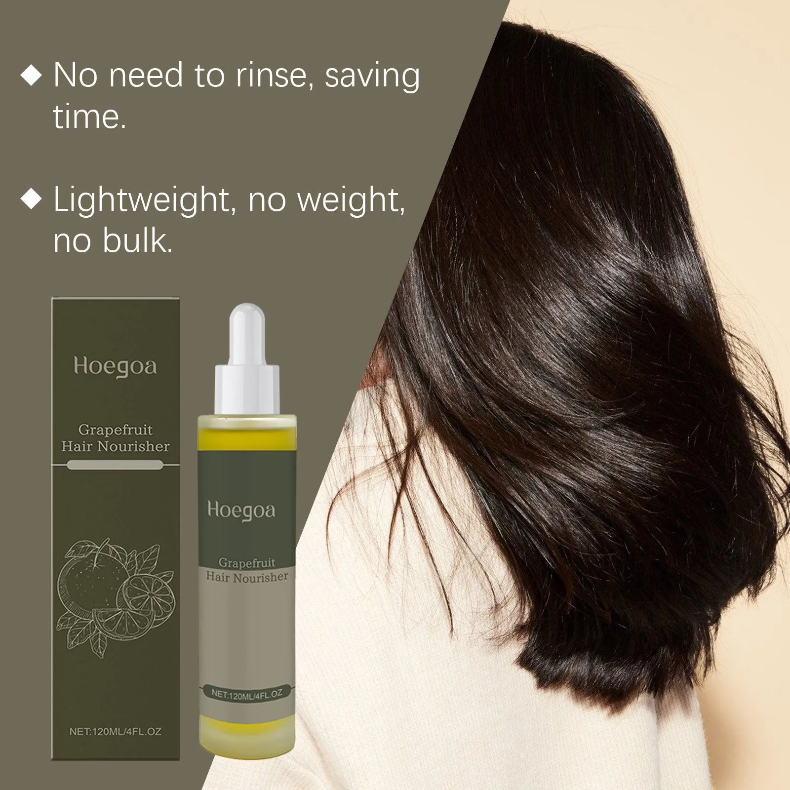 120ml grapefruit hair conditioner bottle with botanical oils and vitamin E