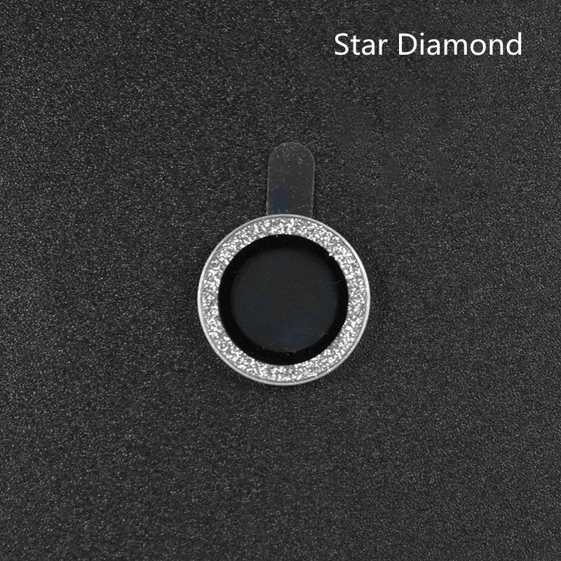 iPhone camera lens protection film with aluminium alloy ring and tempered glass