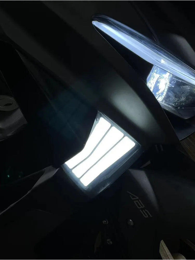 Pair of yellow LED motorcycle cornering indicator lights for Tianying TS150 Special Edition.