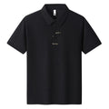 Men's loose casual cotton t-shirt with a letter pattern, shown in multiple colour options.