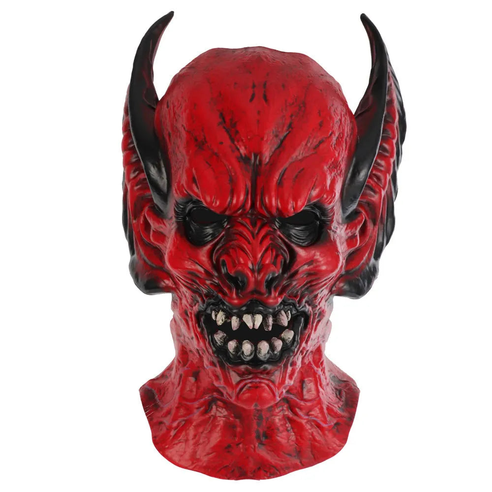 Red bat horror mask made from RP foam for Halloween and costume parties