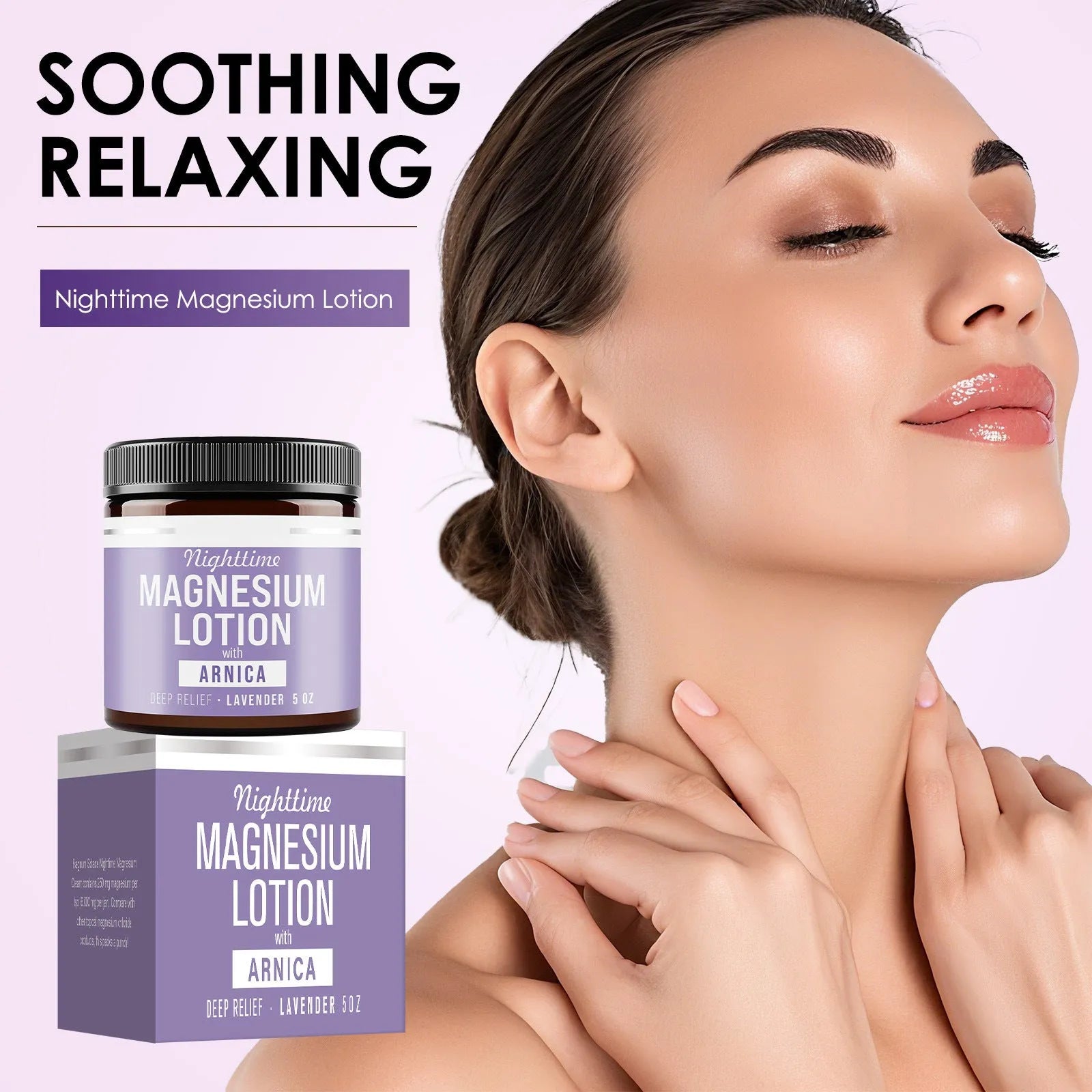 150ml magnesium body butter cream jar with shea butter and botanical extracts