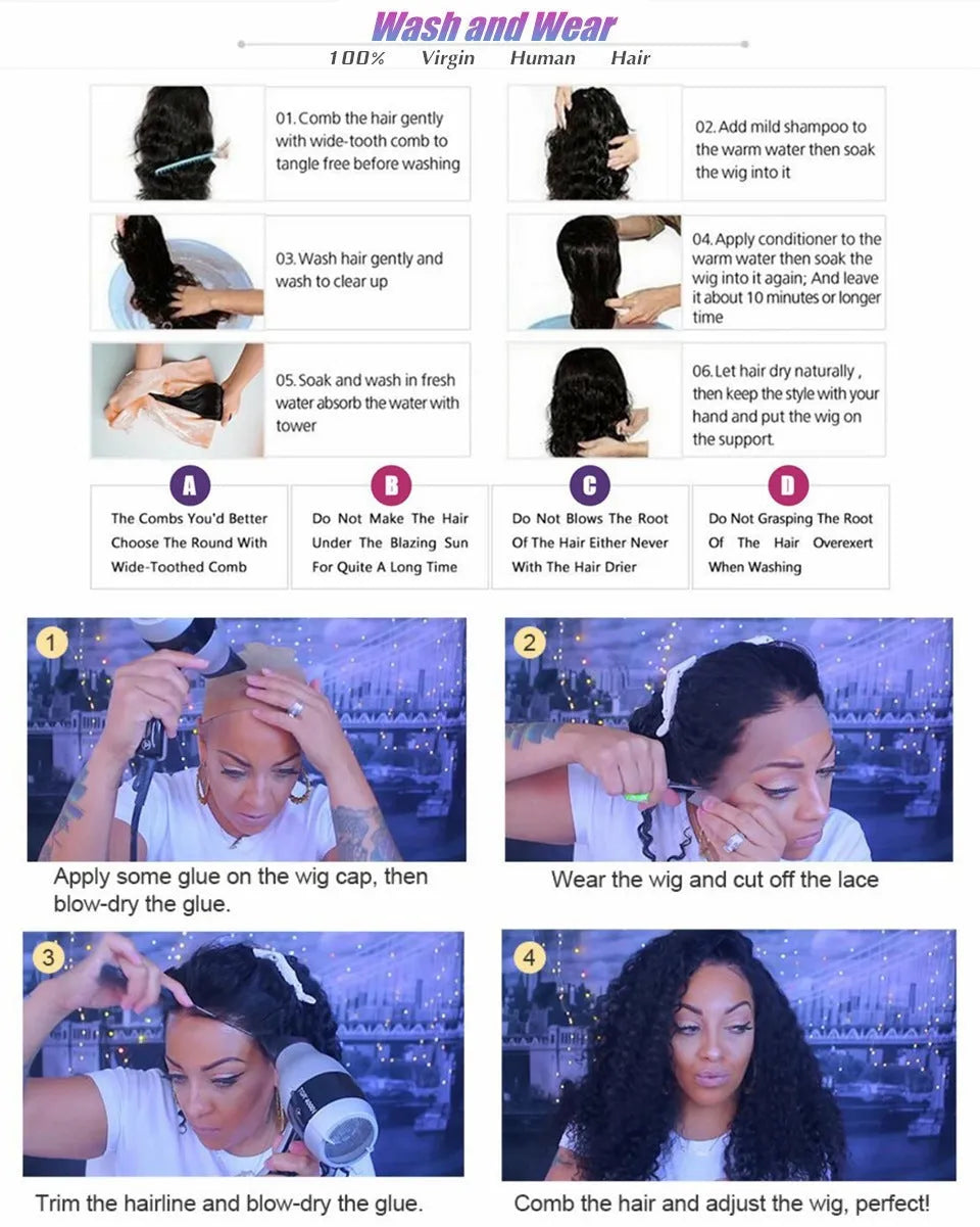 Body wave human hair lace front wig with 13x4 construction showing gentle waves and natural hairline